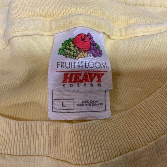 Vintage Gus Macker Shirt Mens Large Gusbuster Basketball Retro Yellow Faded 90s - Picture 4 of 12